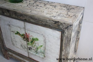 Authentieke Kast China Beschilderd Kleurrijk Chinees Houten Dressoir NO 401 3