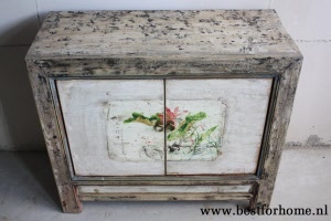 Authentieke Kast China Beschilderd Kleurrijk Chinees Houten Dressoir NO 401 4