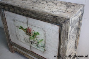 Authentieke Kast China Beschilderd Kleurrijk Chinees Houten Dressoir NO 401 5