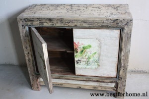 Authentieke Kast China Beschilderd Kleurrijk Chinees Houten Dressoir NO 401 6