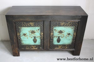 Chinees Origineel Beschilderd Dressoir Vintage Style Kast NO 570 4