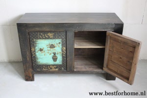 Chinees Origineel Beschilderd Dressoir Vintage Style Kast NO 570 5