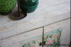 Kleurrijk Origineel Handbeschilderd Kastje Oosters Dressoir Uniek Oud Hout NO 706 3_20251101201215