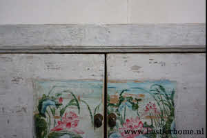 Kleurrijk Origineel Handbeschilderd Kastje Oosters Dressoir Uniek Oud Hout NO 706 7_20251101201240