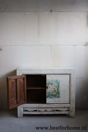 Kleurrijk Origineel Handbeschilderd Kastje Oosters Dressoir Uniek Oud Hout NO 706 9_20251101201252