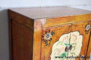 Kleurrijk Uniek Chinees Beschilderd Kastje Vintage Style Kast NO 983 4