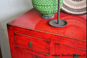 Kleurrijke Chinese Kast Vintage Look Bohemian Landelijk Dressoir NO 493 4_20251101201003