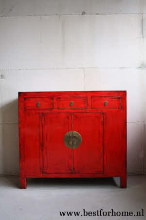 Kleurrijke Chinese Kast Vintage Look Bohemian Landelijk Dressoir NO 493 7_20251101201021