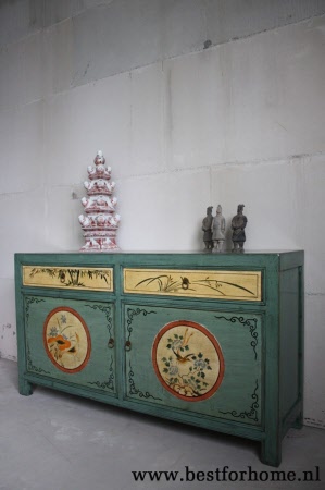 Oosters Vintage Landelijk Dressoir Originele Chinese Kast NO 233 2