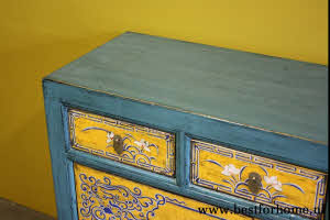 Originele Kast China Uniek Beschilderd Dressoir NO 410 5