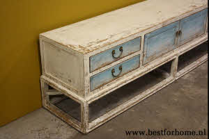 Stoer Uniek Oud Houten Dressoir Retro Landelijk Kast NO 886 11
