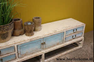 Stoer Uniek Oud Houten Dressoir Retro Landelijk Kast NO 886 5