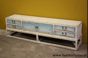 Stoer Uniek Oud Houten Dressoir Retro Landelijk Kast NO 886 7