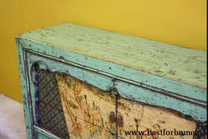 Uniek Kleurrijk 2 Deurs Dressoir Chinese Kast Bohemian Stoer NO 704 7