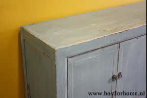 Uniek Vintage Look Landelijk Houten Dressoir Stoere Gerecycled Houten Kast NO 388 5