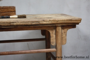 landelijke oude chinese houten wandtafel stoere oosterse originele sidetable no 276 4