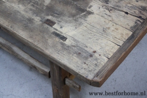 originele landelijke grote houten salontafel china robuuste stoere tafel oud hout no 731 11