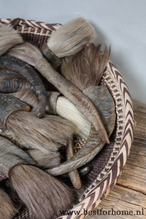 robuuste unieke ramshoorn kaligrafeerkwast puur sober stoer no 440 2