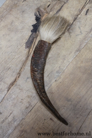 robuuste unieke ramshoorn kaligrafeerkwast puur sober stoer no 440 6