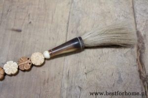 sober chic klein kaligrafeerkwastje zandtinten uniek landelijk no 065 4