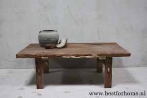 sober landelijk oud houten salontafel unieke robuuste tafel no 576 2