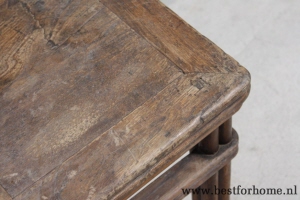 sober stoer chinees oud houten bijzettafel origineel oosters landelijk tafeltje no 808 6