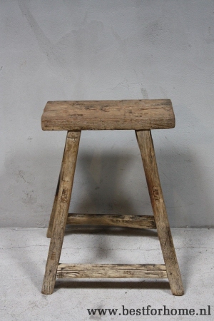 sobere landelijke oude houten kruk chinese landelijke stoel no 484 4