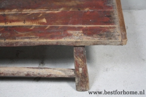 unieke oosterse oud houten salontafel puur sober landelijke tafel no 548 6